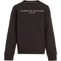 Tommy Hilfiger Collegegenser - Essential - Organic - Svart - - 12 år (152) - Collegegenser