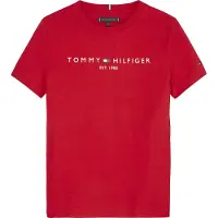 Tommy Hilfiger T-skjorte - Essential - Organic - Deep Crimson - - 16 år (176) - T-skjorte