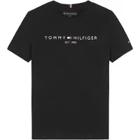Tommy Hilfiger T-skjorte - Essential - Organic - Svart - - 16 år (176) - T-skjorte