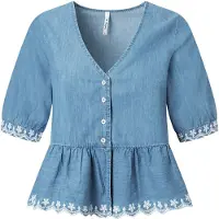 Pepe Jeans Berta Kortarmet Skjorte