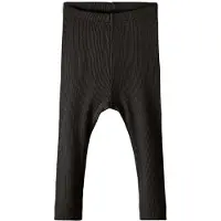 Name it Leggings - Rib - Noos - NbnKab - Svart - - 68 - Leggings