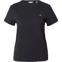 Gant for woman. 4200200 Shield T-shirt black (XL), Casual, Cotton, Short sleeve