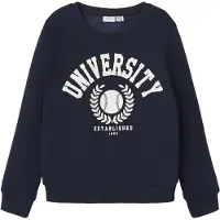 Name it Collegegenser - Noos - NknTille - Dark Sapphire - - 6 år (116) - Collegegenser