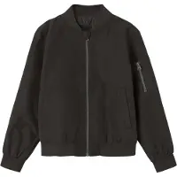 Name it Bomber Jakke - NknMonster - Black Detalj - - 9 år (134) - Overgangsjakke