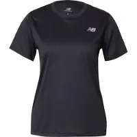 New Balance for woman. WT41222 Essential T-shirt black (M), Casual, Sport, Short sleeve, Recycled Polister, Sustainable