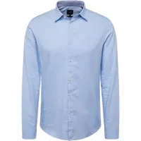 Armani Exchange for man. 8NZCGBZ8ANZ0536 Sport Oxford shirt blue (M), Casual, Cotton, Long sleeve