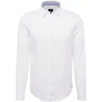 Armani Exchange for man. 8NZCGBZ8ANZ0130 Basic shirt white (XS), Casual, Cotton, Long sleeve