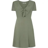 Pepe Jeans for woman. PL953568 Nani dress green (XS), Casual, Viscose, Short sleeve, Sustainable