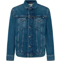 Pepe Jeans for man. PM402715HW3 Blue Regular Jacket (L), Casual, Cotton, Sustainable