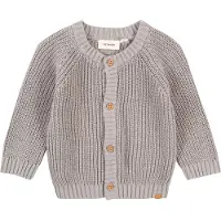 Lil´ Atelier Lil' Atelier Cardigan - NbnEmlen - Strikk - Kalkstein - - 56 - Cardigan