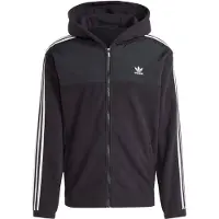 Adidas Originals Adicolor 3 Stripes Teddy Fleece Genser Med Hel Glidelås