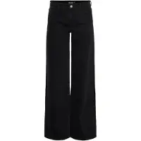 Pieces Selma Wide Leg Lavmidjede Jeans