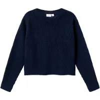 Name it Genser - Strikk - NkfVajsa - Dark Sapphire - - 7-8 år (122-128) - Genser