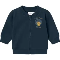 Name it Genser med Glidelås - NbmVonne - Dark Sapphire/Tre - - 62 - Cardigan