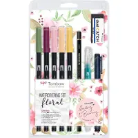Tombow Penselpenn ABT Dual Brush Set Floral 9 deler Tombow