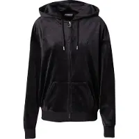 Juicy Couture Cardigan Velur - Halan Oversized - Svart - - XXS - Xtra Xtra Small - Cardigan