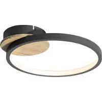 QAZQA Moderne taklampe svart med tre inkl. LED 3-trinns dimbar - Alec