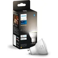 Philips Hue White - LED-pære for søkelys - GU10 - 4.2 W - klasse E - mykt, varmt hvitt lys - 2700 K
