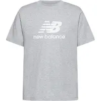New Balance for man. MT41502 Sport Essentials logo t-shirt grey (XL), Casual, Cotton, Short sleeve