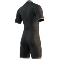 Mystic Brand Flatlock 3/2mm Kortermet Shorty Med Glidelås Bak