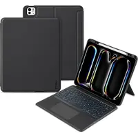 Tech-Protect SmartCase Mag Pen Bluetooth-tastatur-deksel til iPad Pro 13 2024/2025 - svart