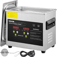 Vevor 3L oppgradert ultralydrenser (200W varmeapparat, 120W ultralyd) profesjonell digital ultralydrenser for laboratorier med varmetimer for rengjøring av smykker, briller og deler