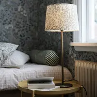 PR Home Bordlampe Base Sofia Elderberry grå Ø 25cm Høyde 58cm