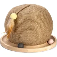 Designed By Lotte klorekule i tre med kulebane - Ø 29,5 x H 22 cm