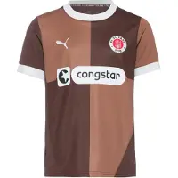 Puma FC St. Pauli 24/25 Home Jersey Youth, Clothing, Espresso Brown/White, 13-14Y