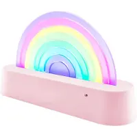 Lalarma Lampe - Dansing Rainbow - 18x11x4 cm - Rosa - - OneSize - Lampe