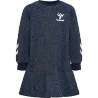 Hummel Kjole - hmlSally - Sargasso Sea m. Sølvglitter - - 74 - Kjole