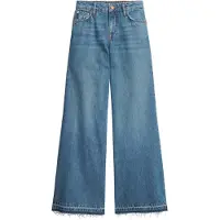 Superdry Raw Hem Wide Flare Høytaljede Jeans
