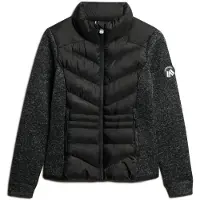 Superdry for woman. W5011823A Storm hybrid knitted jacket black (M), Casual, Recycled Polister, Sustainable