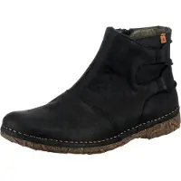 El naturalista for woman. 2N9171010005_001 Leather ankle boots N917 Angkor black (38), 1 to 3 cm, Zip, Casual, Grey