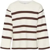 Vero moda Genser - VmSaba - Birch/Black - - 6 år (116) - Genser