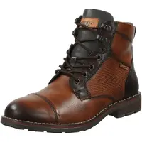 Pikolinos for man. M2M-8156C1 York brown leather ankle boots (42), Flat, Zip, Casual, Imitation leather