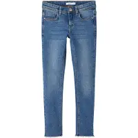Name it Jeans - Noos - NkfPolly - Medium+ Blue Denim - - 14 år (164) - Jeans