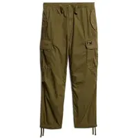 Superdry for man. M7011133A Parachute green baggy trousers (32/32), Casual, Cotton