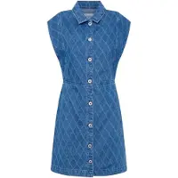 Pepe Jeans for woman. PL953554 Chey dress blue (S), Casual, Cotton, Denim, Sleeveless / Straps, Sustainable