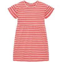 Tom Tailor Striped Jersey Kort Ermet Kjole