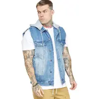 SikSilk Rinse&denim Vest