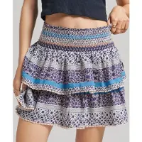 Superdry Vintage Tiered Mini Skjørt