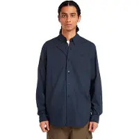 Timberland Solid Poplin Skjorte Med Lange Ermer
