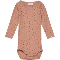 Lil´ Atelier Lil' Atelier Body I/e - NbfGago - Noos - Nougat m. Blomster - - 74 - Langermet Body