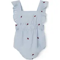 Name it Sommerdrakt - NbfFerilla - Chambray Blue m. Ladybugs - - 56 - Sommerdrakt