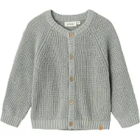 Lil´ Atelier Lil' Atelier Cardigan - Strikk - Noos - NmnEmlen - Kalkstein - - 4 år (104) - Cardigan