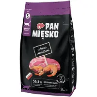 PAN MIĘSKO Kalvekjøtt Med Reker Små Kattemat 5kg