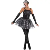 MOM Skjelett Ballerina Kvinne Kostyme