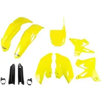 Ufo Yamaha Yz 125/250 2002-2004 Restyling Yakit328f-101 Fork Protectors &amp; Plastsett