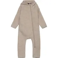 Mikk-Line Vårdress m. Hette - Ull - Melange Offwhite - - 1½ år (86) - Vårdress